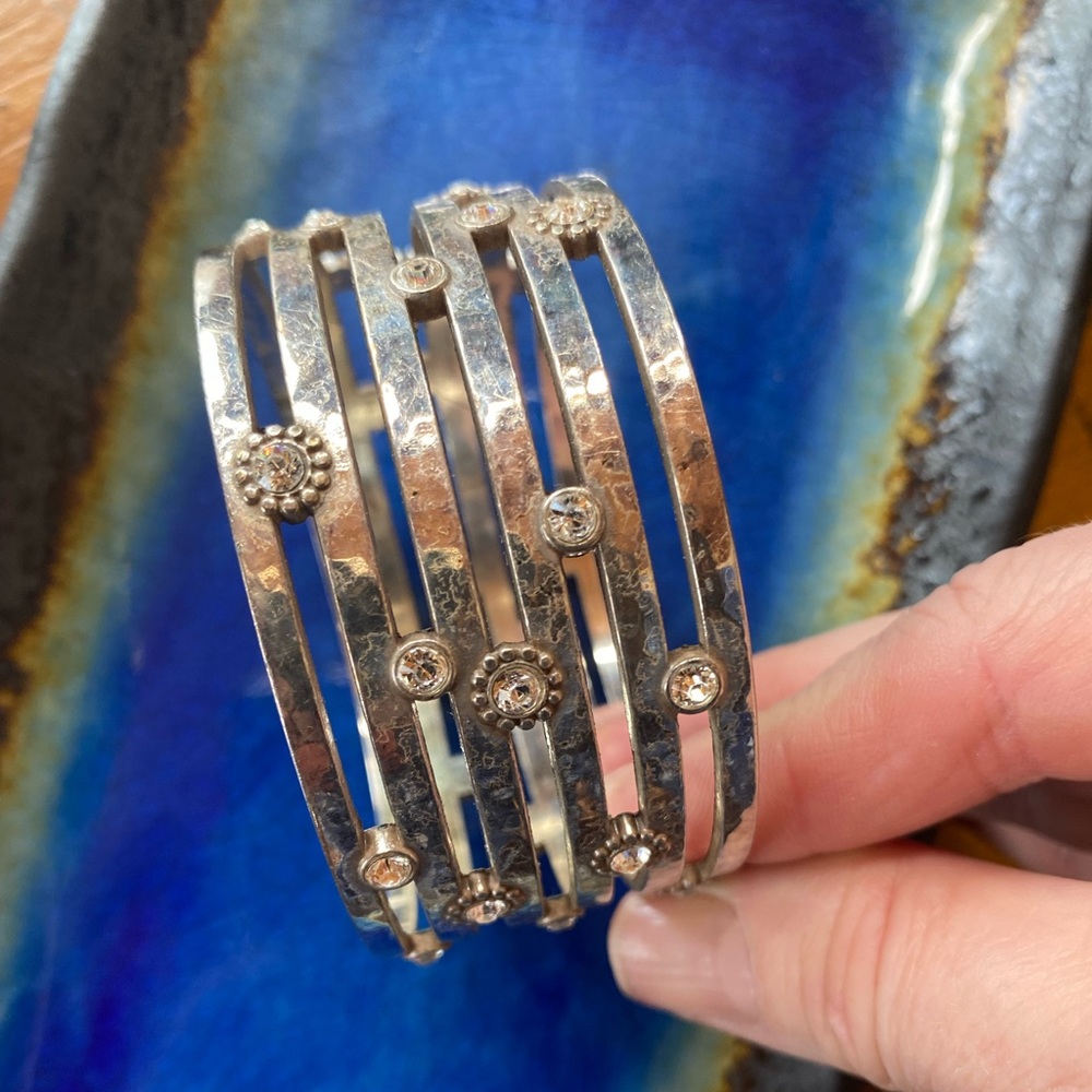 Brighton large bangle and crystal bracelet